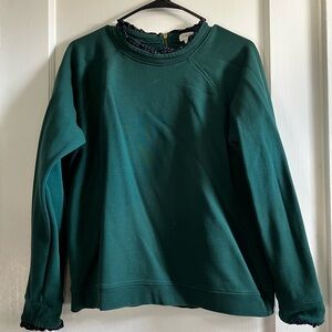 JCrew Factory Women's Green Sweatshirt